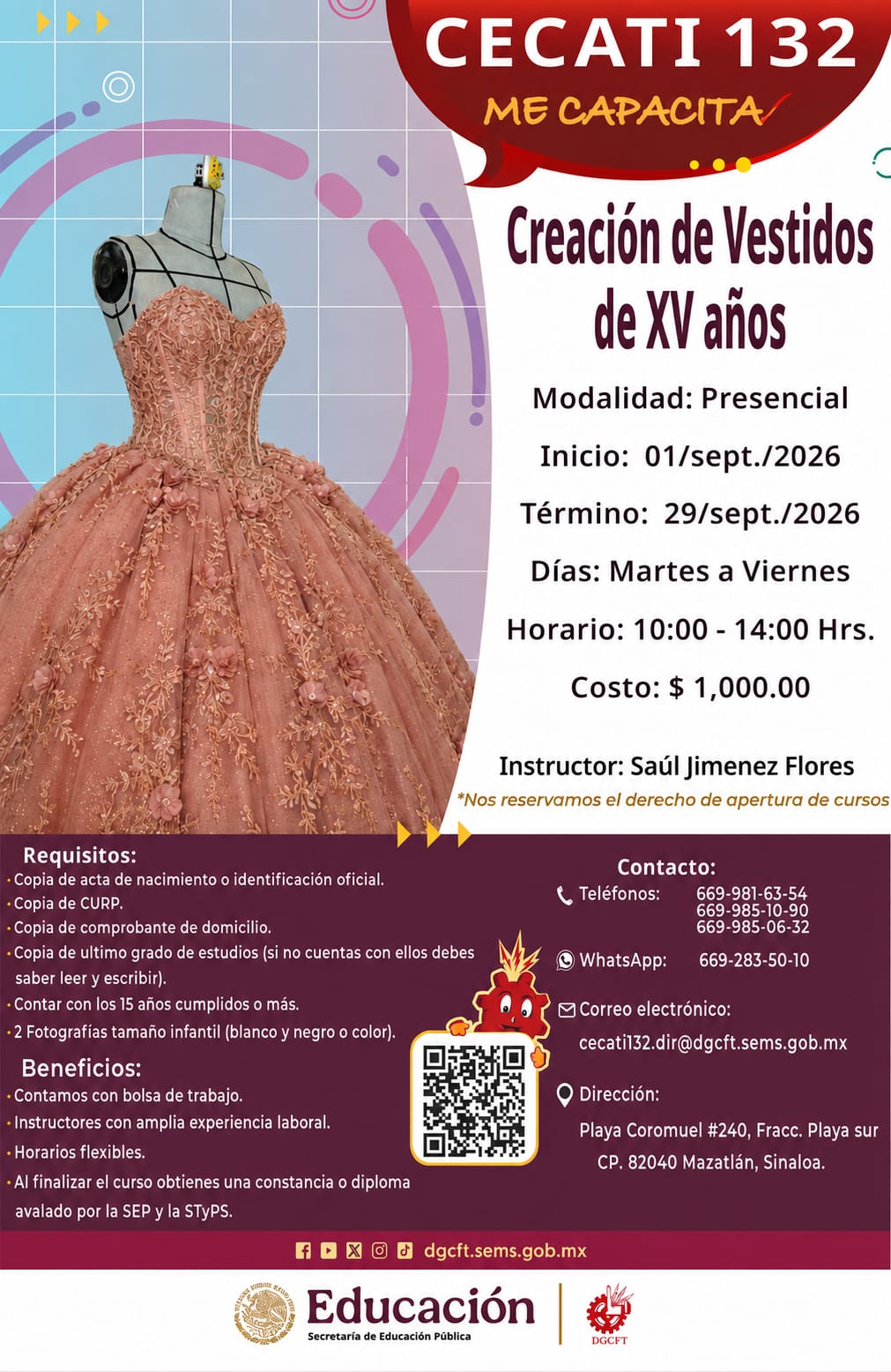 Creación de Vestidos de XV años